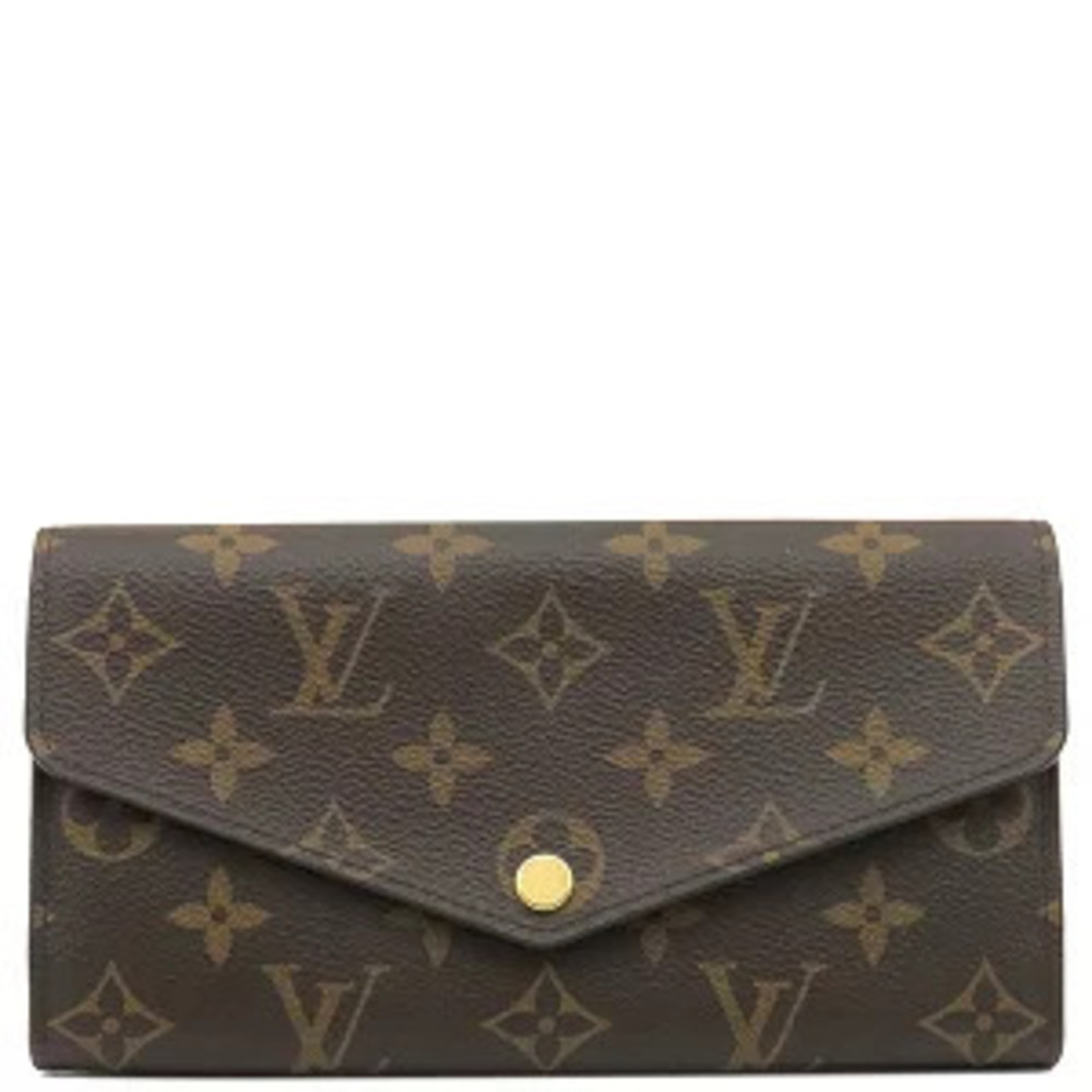 Louis Vuitton Long Wallet Portefeuille Sarah Monogram Canvas Brown